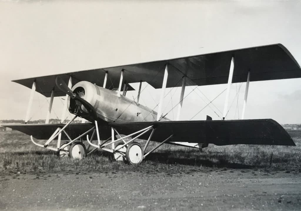 Un Hanriot HD 14, premier avion de l'Aéro-club de l'Eure