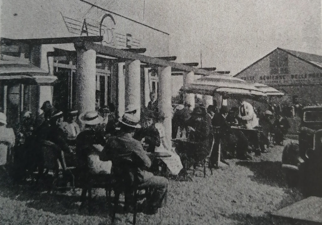 La pergola de l'aérodrome d’Évreux-Le Coudray dans les années 1930